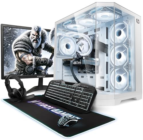 Vibox III-316 White Gaming PC Bundle • Intel Core i5 11400F 4.4GHz • Nvidia GTX 1660 Super 6GB • 32GB RAM • 1TB SSD • Windows 11 • 23 Monitor • WiFi • Prebuilt