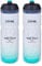ZEFAL Bidón Isothermo Arctica 75, 750ml, Unisex Adulto, Plateado/Verde caraibeano, 750 ml (Paquete de 2)
