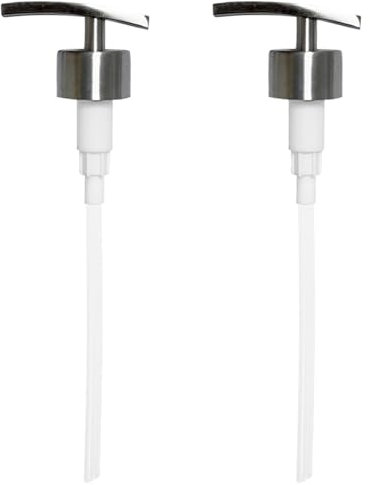 Pompe De Rechange pour Distributeur De Savon Embout Pompe en Acier Inoxydable Pompe De Rechange Savon Pompes De Rechange en Acier Inoxydable avec Tuyau pour Liquide Bouteille De Filetage De 25-27 mm