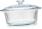 UTHCLO Casserole Verre Transparent Avec Couvercle Plat De Cuisson Rond Pour Ragoûts Soupe Et Braisière Avec Excellente Conductivité Thermique