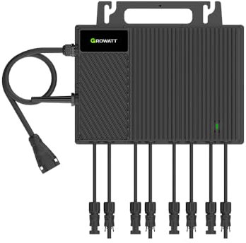 Growatt Mirco-Wechselrichter 1600W mit 5m Kabel für Balkonkraftwerk(0% MwSt)