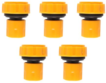 Enwye 5 Stück 1 Zoll Schlauchverbinder, Kunststoff-Wasseranschluss, Sprühnebeldüse, Schlauchkupplung, Bewässerung, Gartenwasserhahn, Rohrverbinder, Sprüher