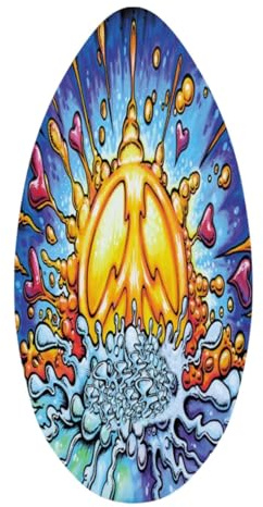 Aymzbd Wooden Surfing Board 35'' for Outdoor Fun, Ideal for Young Skimmers, Energy