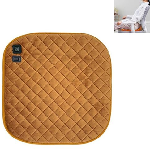 Electric Warming Seat Cushion with USB Power 3 Heat Levels Soft Polyester Fabric for Indoor and Car Use Heating Pad with USB Charging