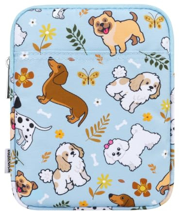 Dadanism 6-7 Pulgadas Funda Bolsa Protectora para eReader, Azul+Perre