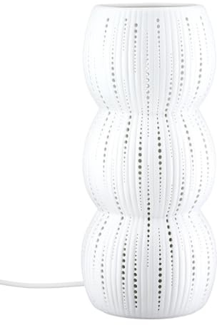 GILDE Tischleuchte Falco - Porzellan matt, H 28 cm x Ø 12 cm | Material: Porzellan, mattes Finish, schlichtes Design - Fassung E14, ohne Leuchtmittel