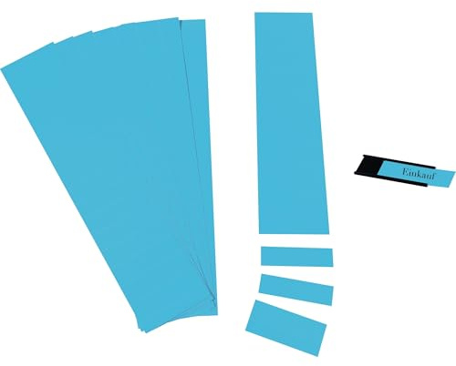 Ultradex 847407 Einsteckkarten a 10 Streifen, 60 x 19 mm, blau