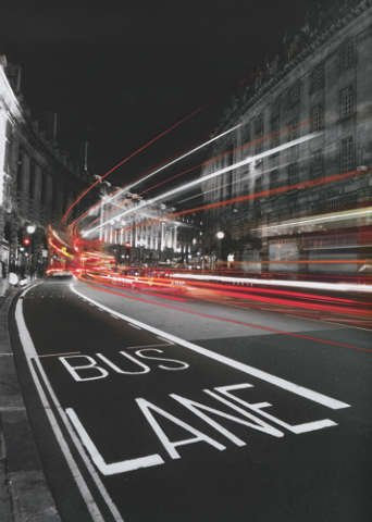 Poster Bus Lane von Jean-Jacques Bernier (50*70 cm)