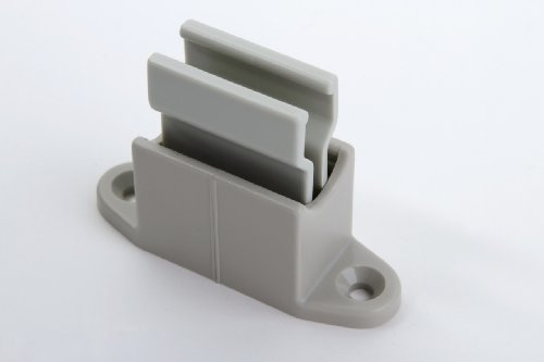 1 Mechanischer Klemmer für Storenstangen, Rolladen Kurbelstangen, Kunststoff grau, 16 x 17 x 40mm