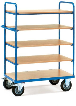Fetra Transportgeräte mtphe240 Wagen mit Tablett, 5 Böden, 850 mm x 500 mm Plattform