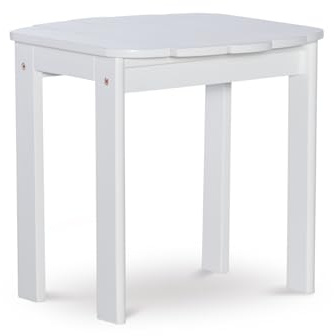 Linon Adirondack, White End Table, 18.5D x 18.11W x 18.11H