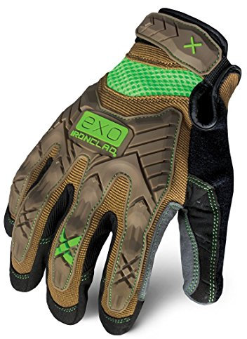 Ironclad EXO Motor Impact Glove; Work Gloves, TPR Impact Protection, (1 Pair), EXO2-PIG-05-XL,Brown