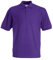 Fruit of the Loom 65/35 Maglietta Polo, Viola (Purple), L Uomo