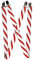 Buckle-Down Unisex-Erwachsene Strapse – Zuckerstange Hosenträger, Mehrfarbig, 1.0-inch Wide
