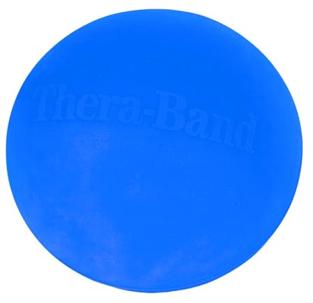 Exercise Stress Ball for Hand by TheraBand, Finger & Forearm Resistance Training, Motor Skills, Range Motion, Blue, One Size