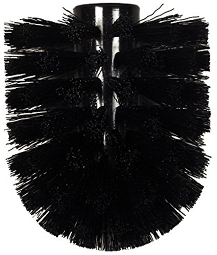 Spirella WC Bürste Ersatz Bürstenkopf (ØxH): 8,3 x 10 cm schwarz passend zu den Serien Darwin, Atlanta, Etna, Lemon, Level, Max Light Porzellan, Mero, Opera, Quadro, Retro, Sun&Moon, Sydney, Malibu
