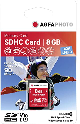 AgfaPhoto Carte mémoire SDHC Class 10 8 Go