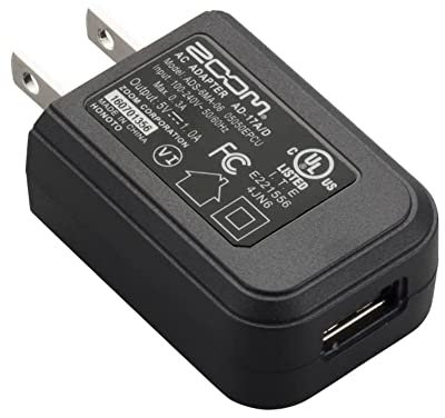 Zoom AD-17 UK power supply for use with many Zoom products like H1n Handy Recorder | black
