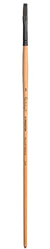 Princeton Catalyst Polytip, Brushes for Acrylic and Oil, Series 6400 Long Handle, Flat, Size 2