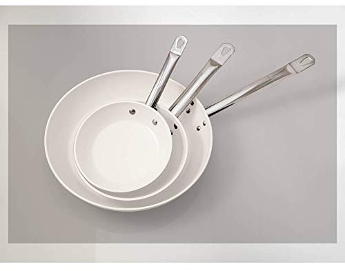 Poele Cm 32 Anti-adhesif Blanche Serie 6100 Allu