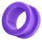 Piercingfaktor Flesh Tunnel Ohr Schraub Ear Plug Piercing Kunststoff Acryl Schraubverschluss Rund Creole 14mm Lila