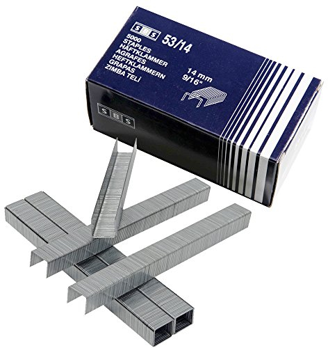 SBS Tackerklammern | Typ 53 14mm | 5000 Stück | 53/14 | Heftklammern Handtackerklammern Klammern