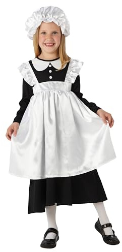 Rubies Official Victorian Maid Girls Costume, Kids Fancy Dress, Book Week Costume Halloween, Size Age 9-10