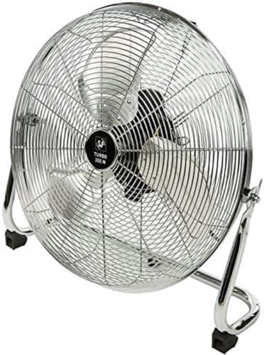 Soler & Palau TURBO-355 N - Ventilador (Ventilador con aspas para el hogar, Cromo, Piso, Mesa, 3120 m³/h, 51 dB, 1,5 m)