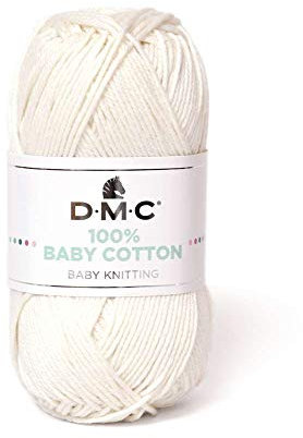 DMC - 100% Baby Cotton - Filato da maglia, studiato per la realizzazione di corredini da neonato | Morbido e piacevole da lavorare | Gomitolo da 50 g - 106 m | disponibile in 27 colori