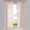 SIMPVALE 2er Set Vorhang durchsichtig Einfarbig Voile-Vorhänge mit Schienenhaken für Gardinen Schlafzimmer Wohnzimmer Balkon, Rosa, 140X145 cm