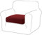 TIANSHU Sofa Sitzkissenbezug Stretch, Sitzkissenbezüge rutschfest, Jacquard-Stretch-Sofasitzbezug, Sofa überzug Elastischer, Schonbezug für Sofa Sitzkissen mit Gummiband (1 Sitzer,Weinrot)