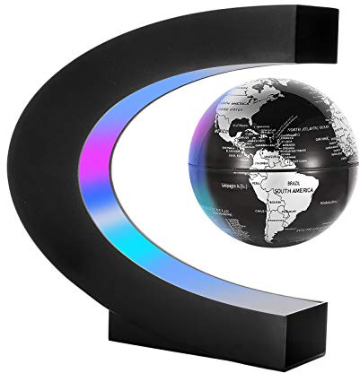 Gresus Magnetische Schwebe, schwimmende Weltkarte, Globus mit CForm, schwimmender Globus mit LEDLichtern, tolle Väter, Studenten, Lehrer, Business, Freund, Geburtstagsgeschenk für Zuhause, Büro,