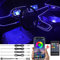 TABEN Auto Umgebungslicht RGB Fernbedienung + APP-Steuerung Dekorative Lampe DIY Refit Flexibles Glasfaserrohr 64 Farben Innenbeleuchtung Atmosphärenlicht 1W DC 12V 5m
