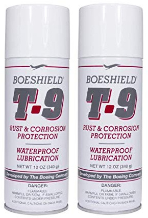 Boeshield T-9 Rust & Corrosion Protection/Inhibitor and Waterproof Lubrication, 12 oz. (0 2 Count - 12 oz, Lubricant)