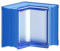 Vitroland 607708 Bloc en verre, bleu
