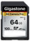 GIGASTONE Scheda SD 64 GB, 4K Camera Pro, Scheda di Memoria SDXC, Velocità di trasferimento fino a 100MB/s Compatibile con Canon Nikon Sony Camcorder, A1 V30 UHS-I Classe 10 per video 4K UHD