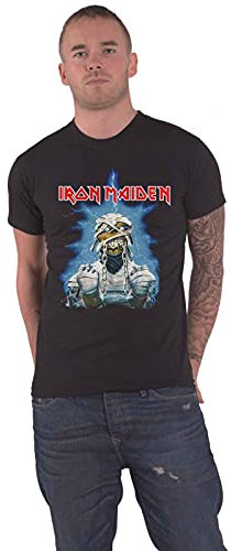 Iron Maiden T Shirt World Slavery Tour 84-85 Band Logo Official Mens Black L