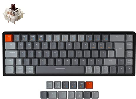 UK Keychron K6 Bluetooth RGB Backlit Soldered Tactile Switches Aluminium Mac/PC 65% Keyboard