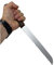 Rubber Johnnies Fake Bread Knife, Scary Jason Knife, Halloween Accessories, Realistic Reinforced Foam Prop, Costume Weapons, Full Size