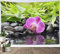 LB Wandteppich Zen-Spa Wandtuch Japanischer Garten Wandbehang Orchidee und Bambus Tapisserie für Wohnzimmer Schlafzimmer Wohnheim Wanddeko,150x100cm