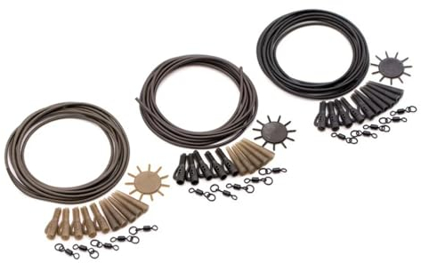 Korda Karpfenzubehör zum BAU von Boiliemontagen Dark Matter Action Pack, Farbe:Silt (Schlamm Braun)