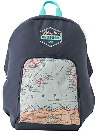 Mr Wonderful Anti-Diebstahl-Rucksack Let's be adventurers