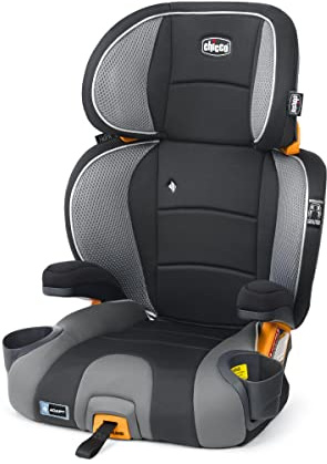 Chicco KidFit Adapt Plus 2-in-1 Belt-Positioning Booster Car Seat, Backless and High Back Booster Seat, for Children Aged 4 Years and up and 40-100 lbs. | Ember/Black