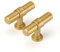 LONTAN 5 Gold Cupboard Knobs T-Shaped Gold Kitchen Knobs Dresser Drawer Pulls Vintage Wardrobe Bedroom Cabinet Door