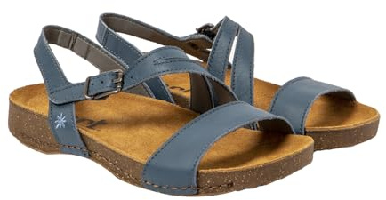 Art 1045 I Breathe Flache Damen-Sandalen, Nappa-Jeans, Größe 36, Nappa Jeans, 36 EU