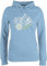 Pullover Damen Hoodie Frauen - Kompatibel mit Oktoberfest - Edelweiß Berge Wandern Wanderlust Berg Ruft Alpen - XXL - Hellblau - trachtenhoody bayrische Bergen hoddys trachtenpullover bayrisch