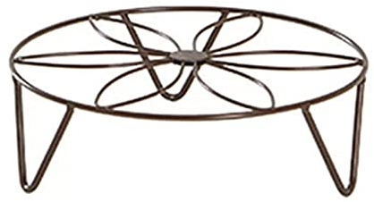 Pflanzenständer für den Innenbereich, kreativer runder Topfständer aus Schmiedeeisen, Blumenregal, Blumentopfhalter, Balkon, Garten, Basion, Ausstellungsregal, Pflanzenständer, Blumenregal (Farbe: 06