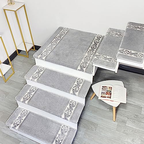 (4er-Pack) Treppenstufen – Stufenstufen für Innentreppen mit dickem und gemustertem Design – Selbstklebende Sicherheitsstufen, um EIN Verrutschen zu verhindern – geeignet für Haustiere und ä