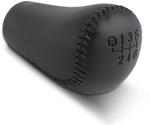 GoaMotors 6 Speed Leather Manual Gear Shift Knob for Toyota for Tacoma 2005-2015, Black
