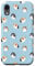iPhone XR Guinea Pig Pattern Funny Cute Animal Blue Case